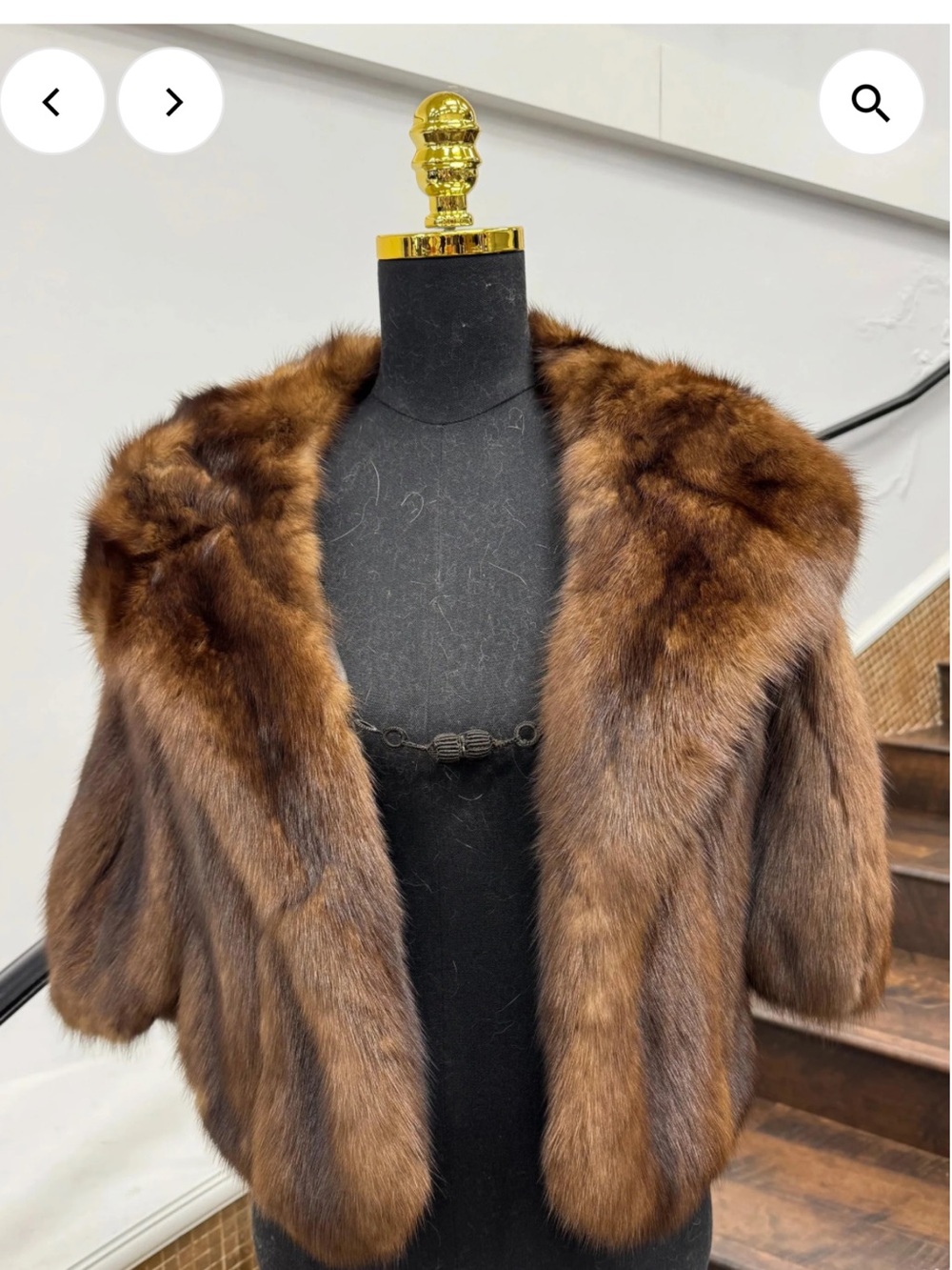 Russian Barguzine Sable Fur Stole/Poncho